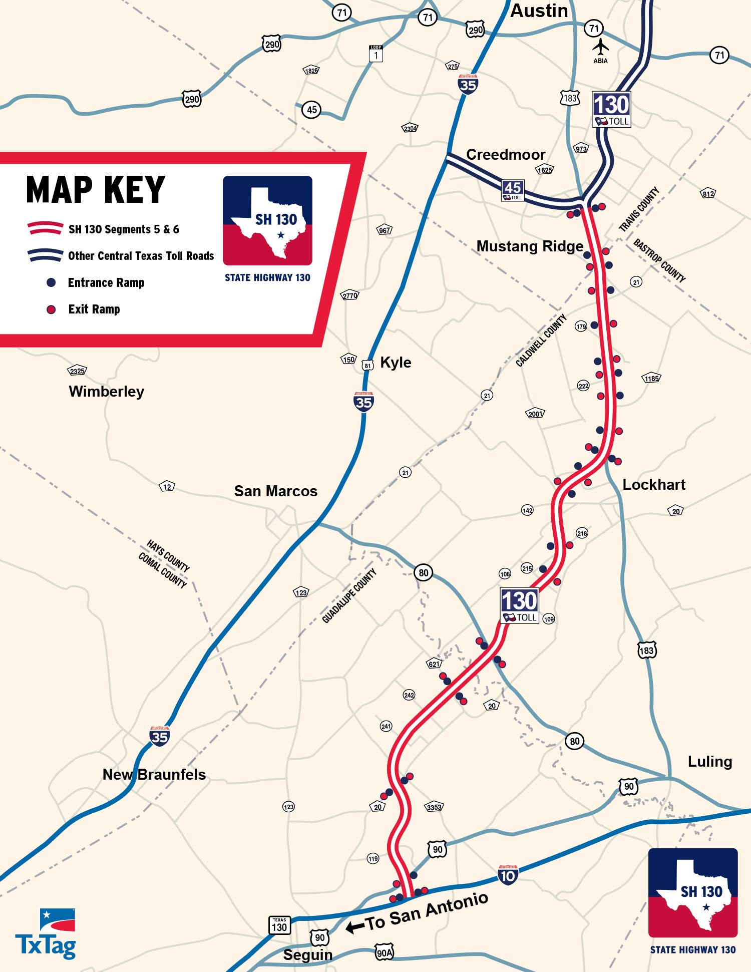 State Highway 130 Maps Sh 130 The Fastest Way Between Austin