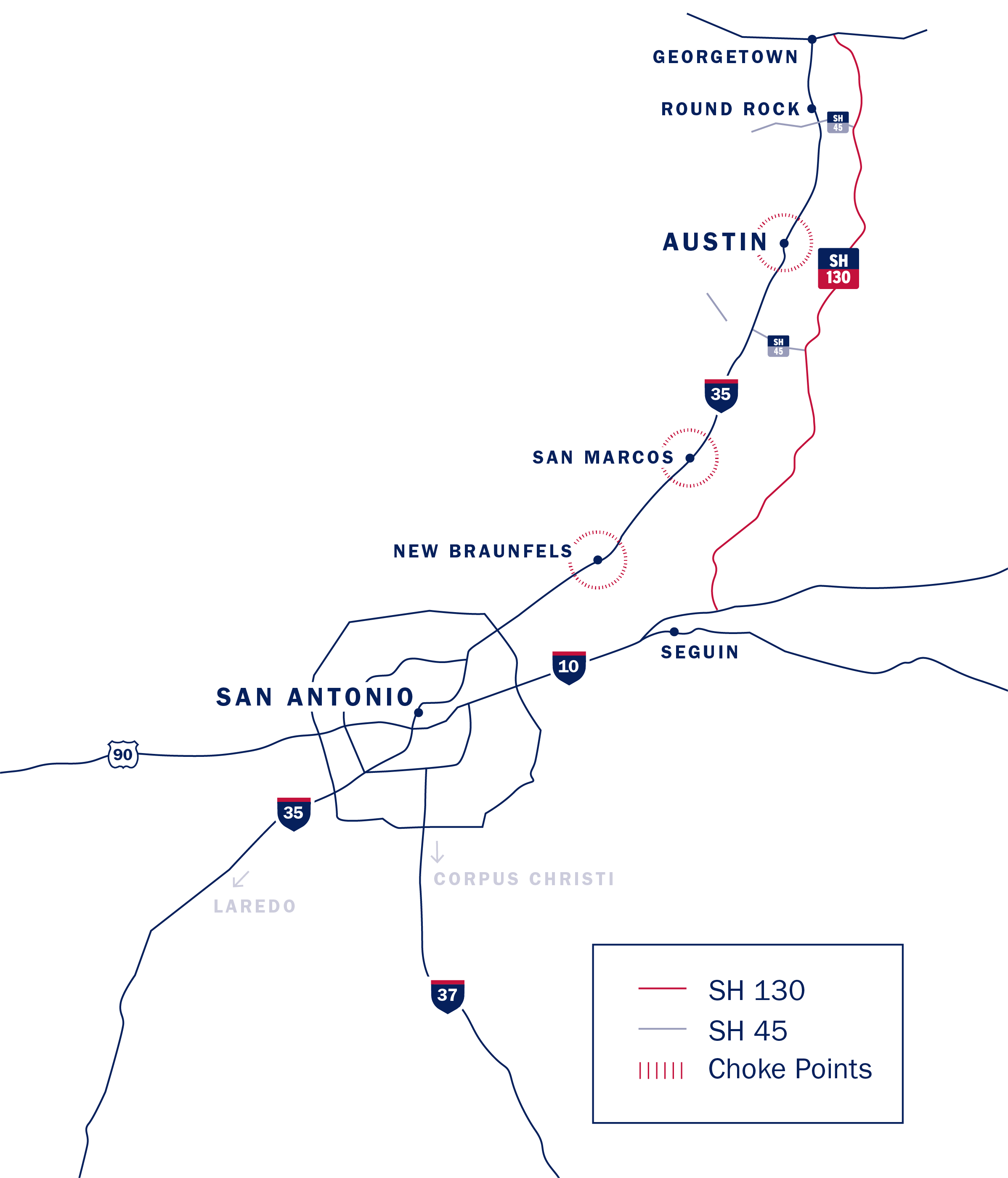 State Highway 130 SH 130 The fastest way between Austin & San Antonio